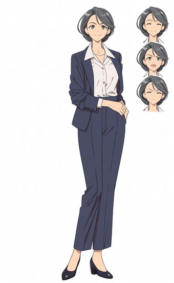 ビジネス女性キャラクター