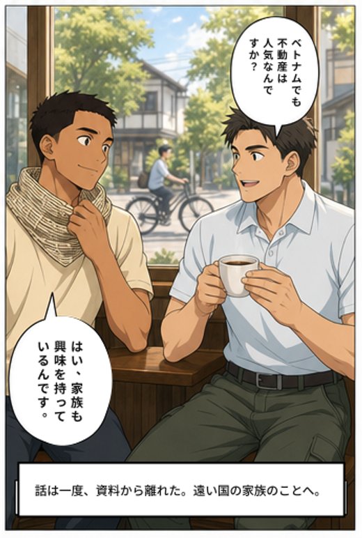 求人向けの漫画のサンプル